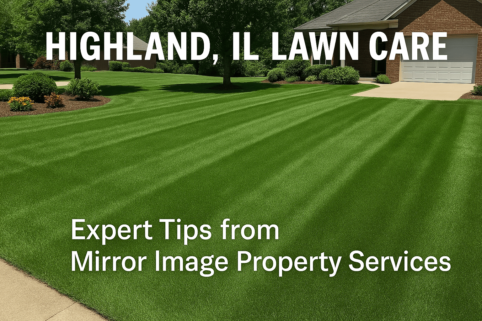 Expert lawn care in Highland, IL. Fertilizing, mowing, Mirror Image